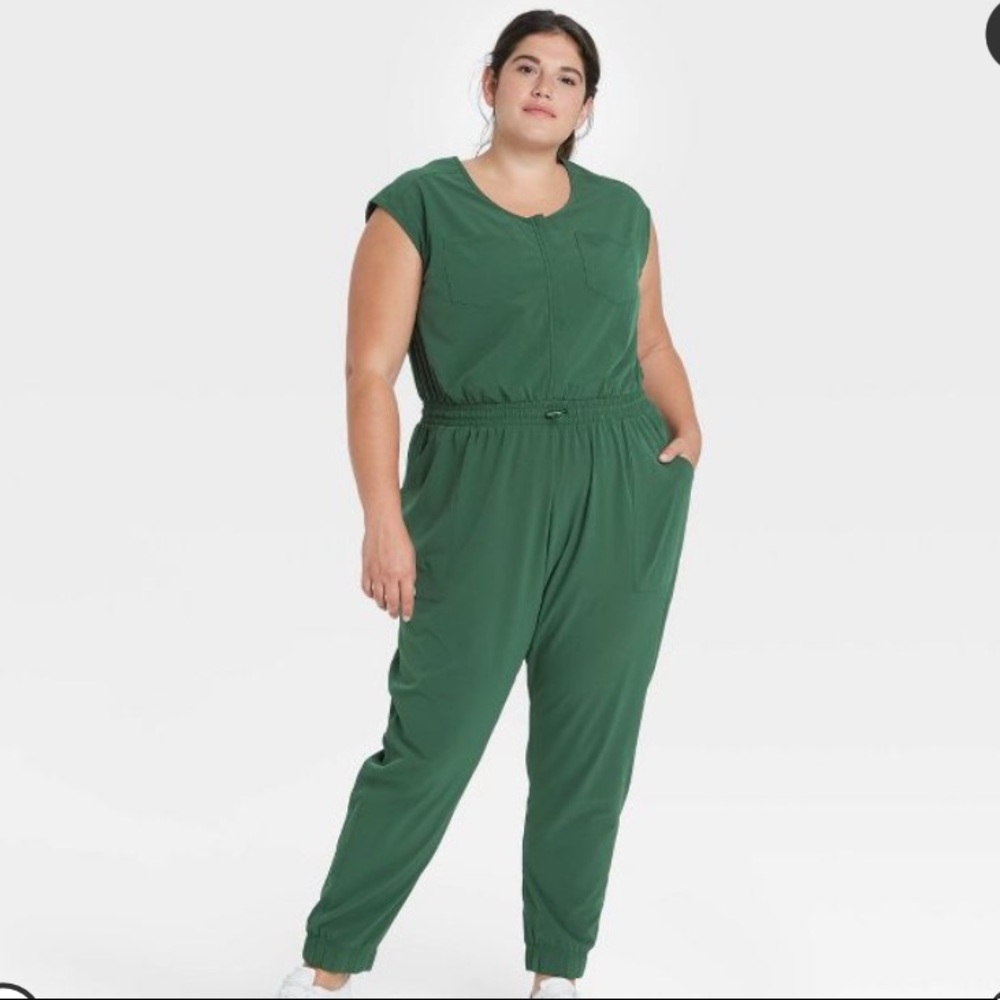 NWT all in motion green jumpsuit 3X